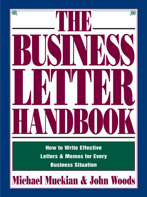 Title details for Business Letter Handbook by Michael Muckian - Available